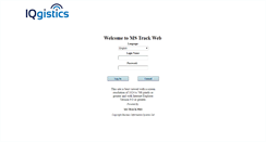 Desktop Screenshot of mstrackweb.iqgistics.com