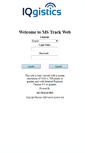 Mobile Screenshot of mstrackweb.iqgistics.com